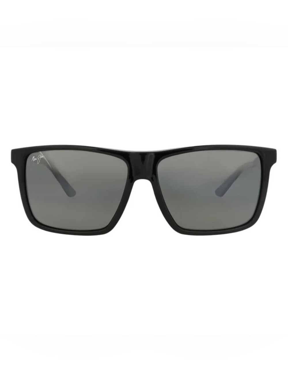 New! Maui Jim 610-02 Mamalu Bay Unisex Men Women Black Gray Square Polarized Nib